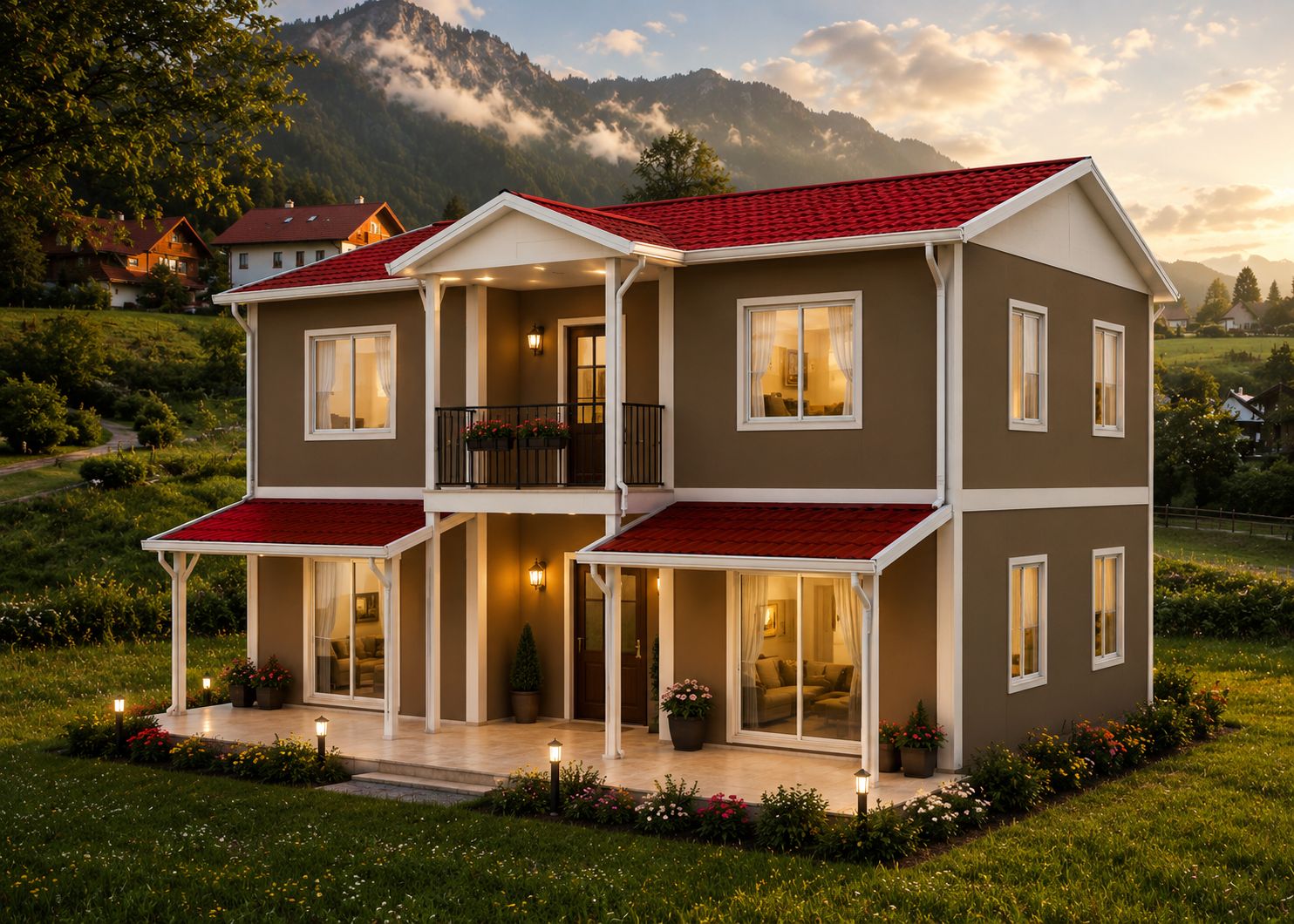 199m² İki Katlı Prefabrik Ev